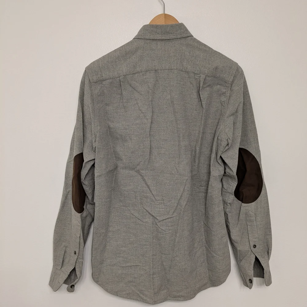 J. Crew Men's Heathered Gray Button-Down Shirt